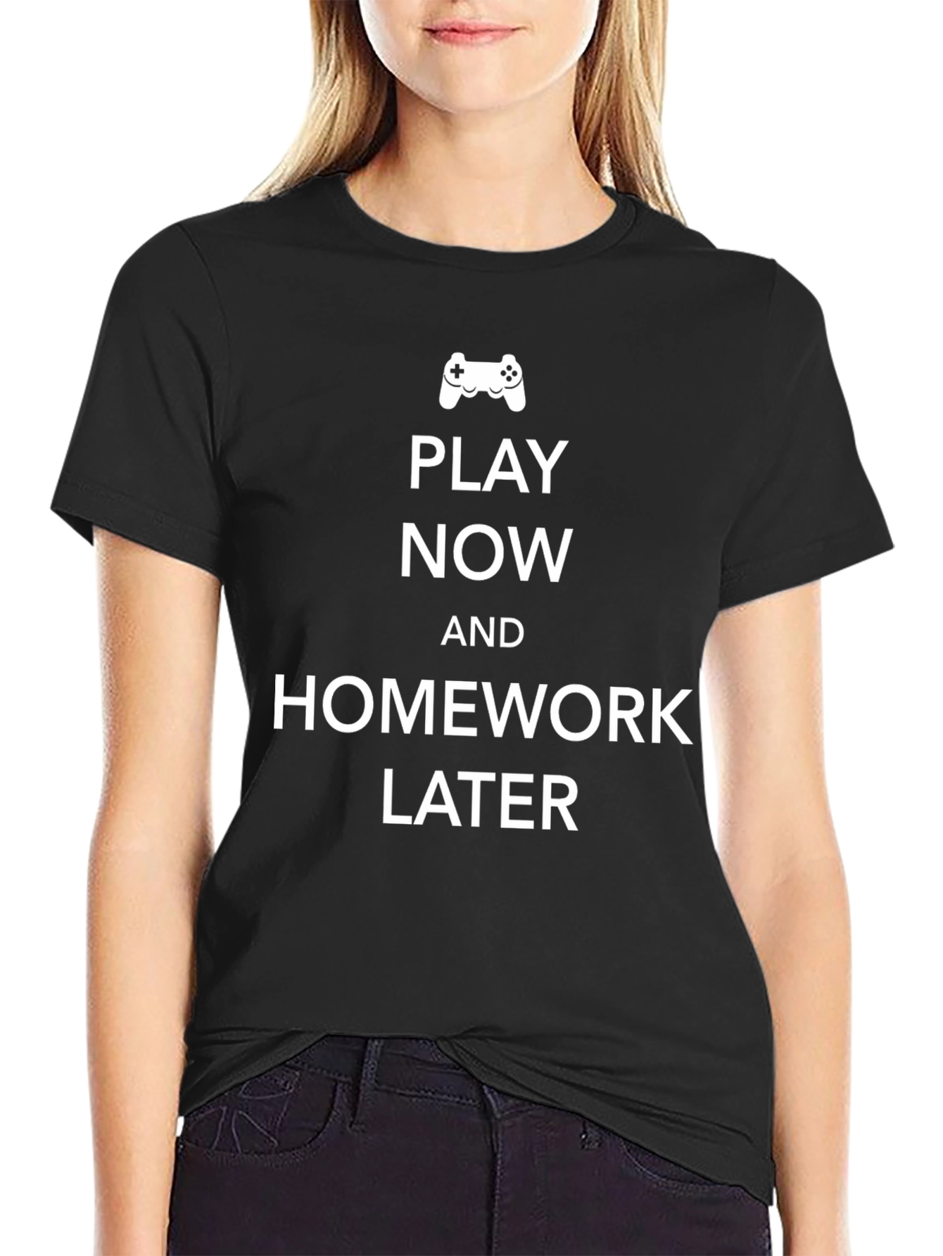 Play Now Homework Later Graphic Tee