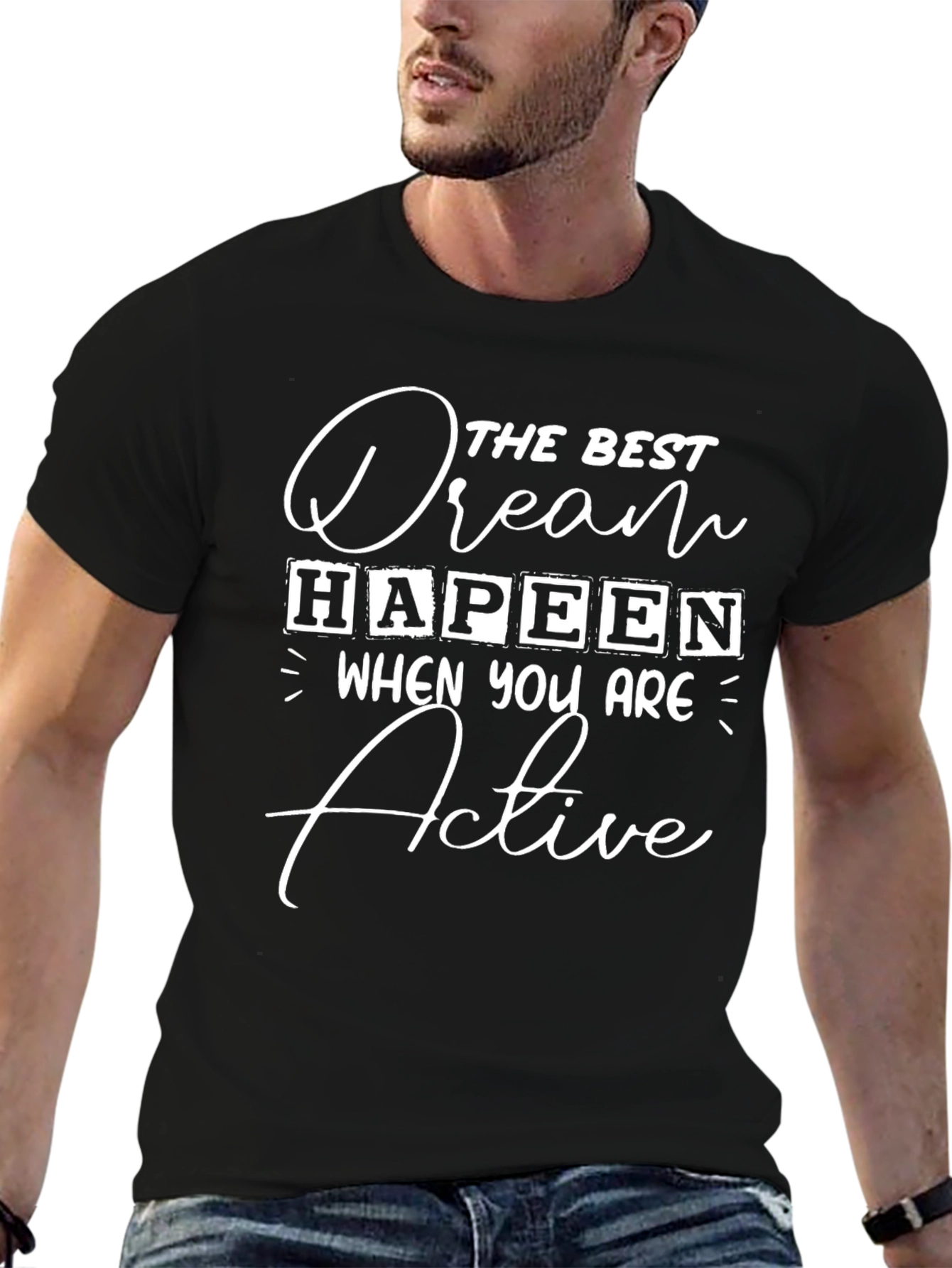 Dream Hapeen Active T-Shirt - Black