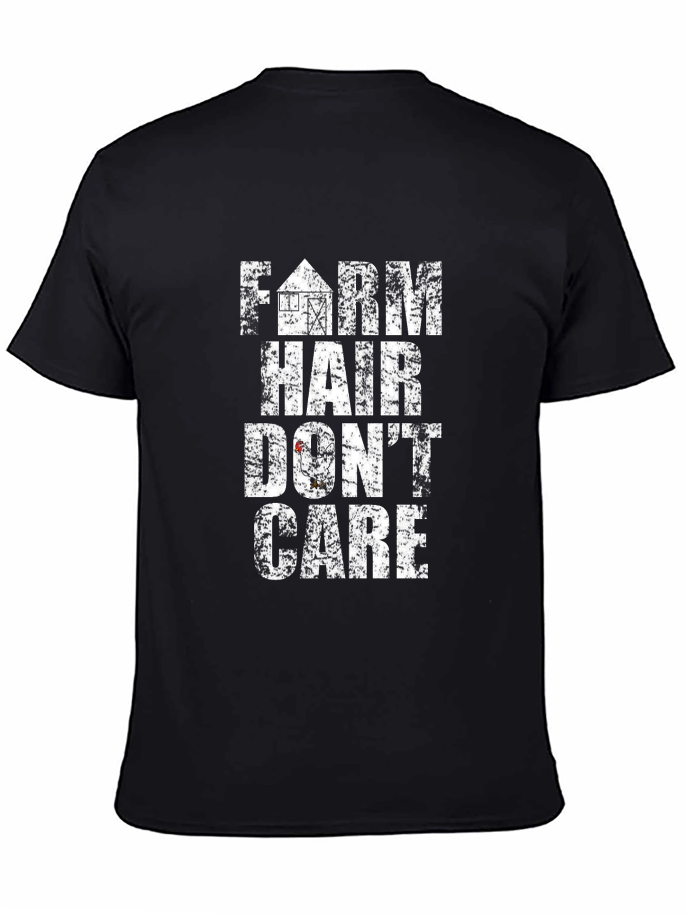 Farm Hair Dont Care Black T-Shirt