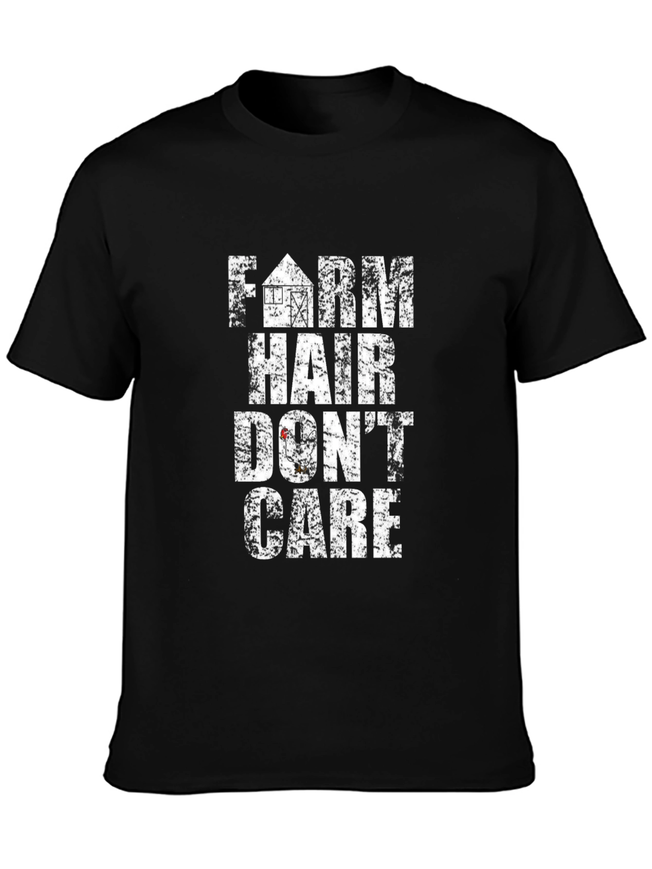 Farm Hair Dont Care Black T-Shirt