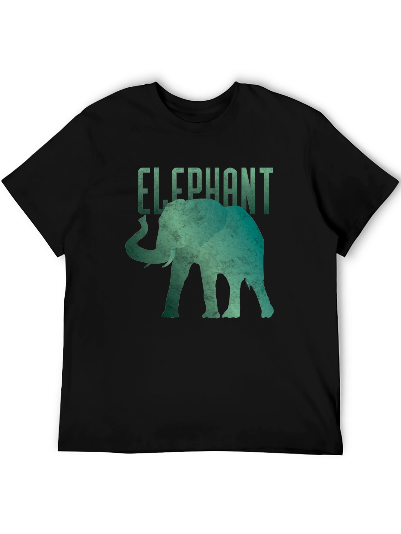 Elephant Graphic Tee - Black Short Sleeve Shirt