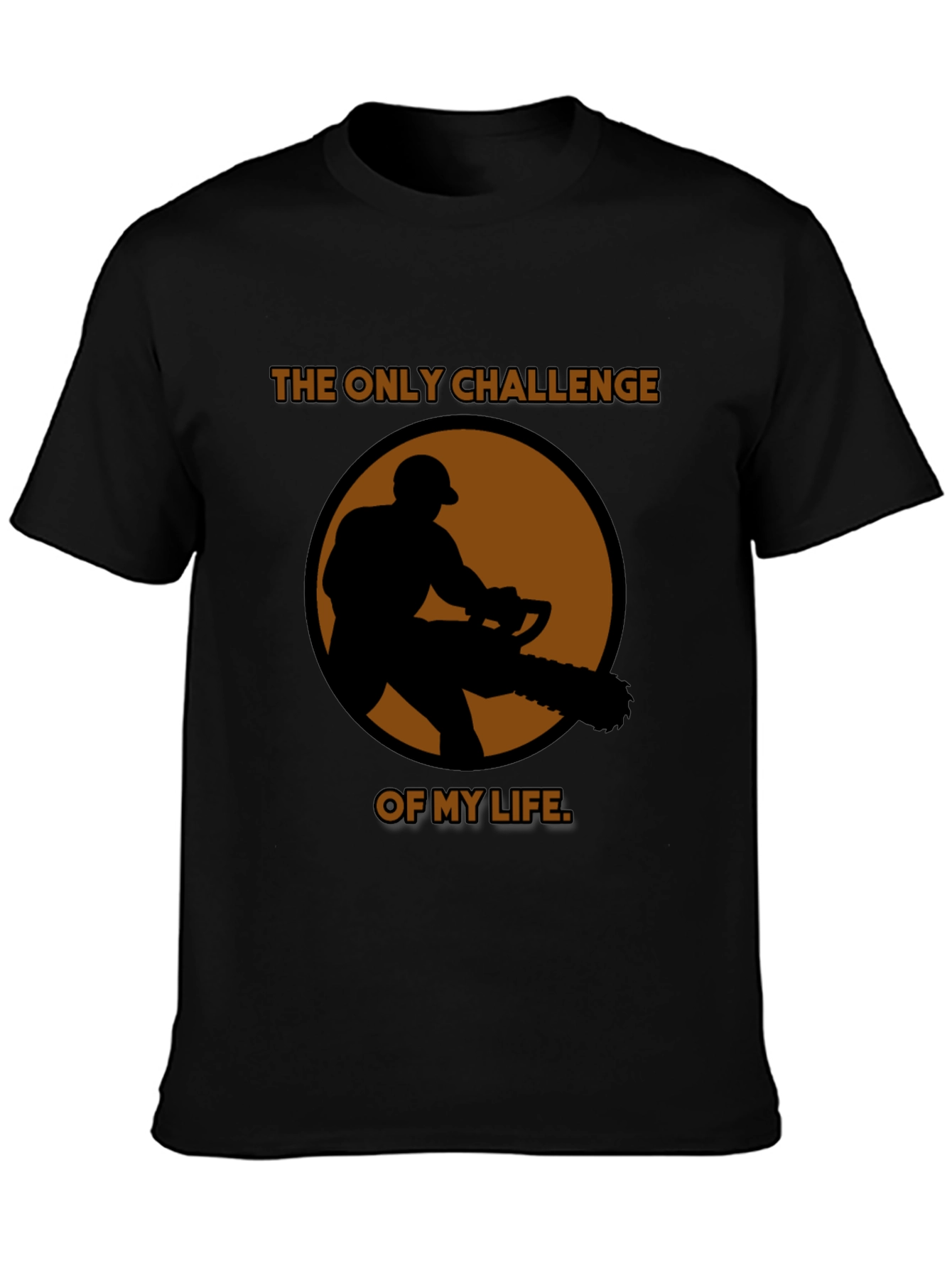 Challenge of My Life Black Graphic T-Shirt
