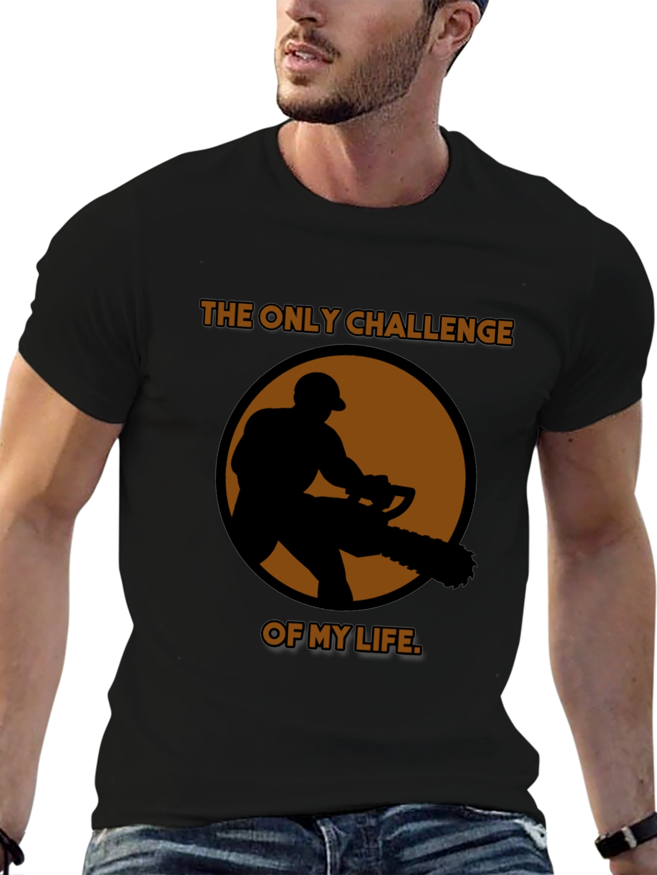 Challenge of My Life Black Graphic T-Shirt