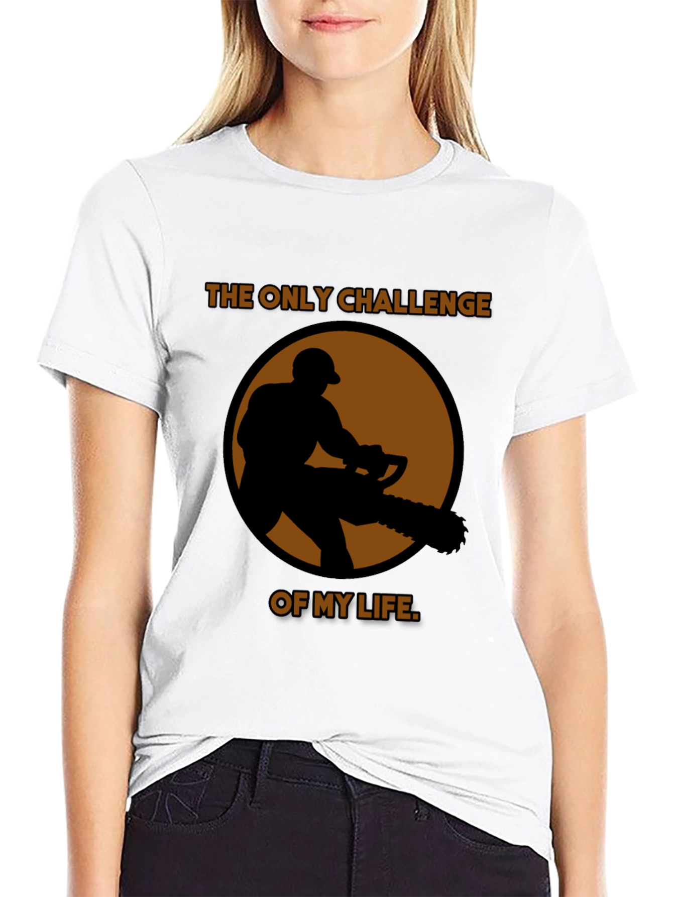 Challenge of My Life Black Graphic T-Shirt