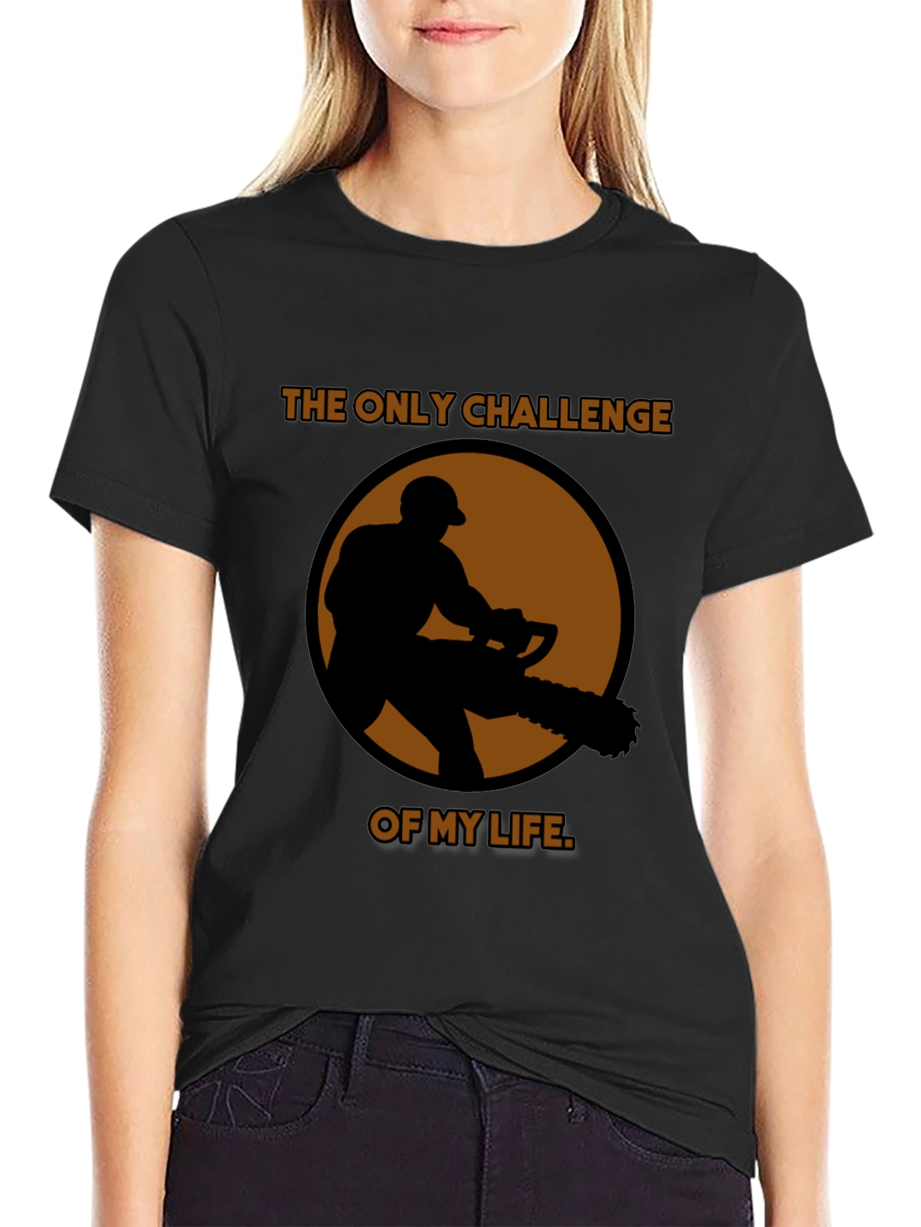 Challenge of My Life Black Graphic T-Shirt