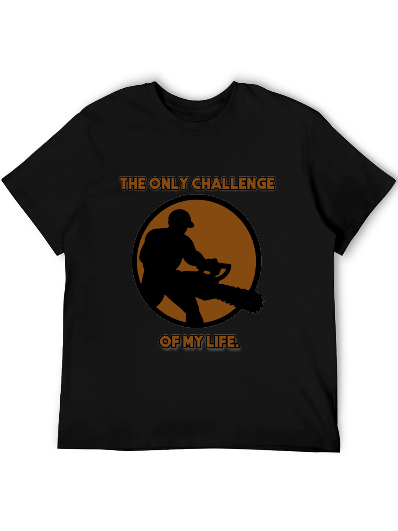 Challenge of My Life Black Graphic T-Shirt