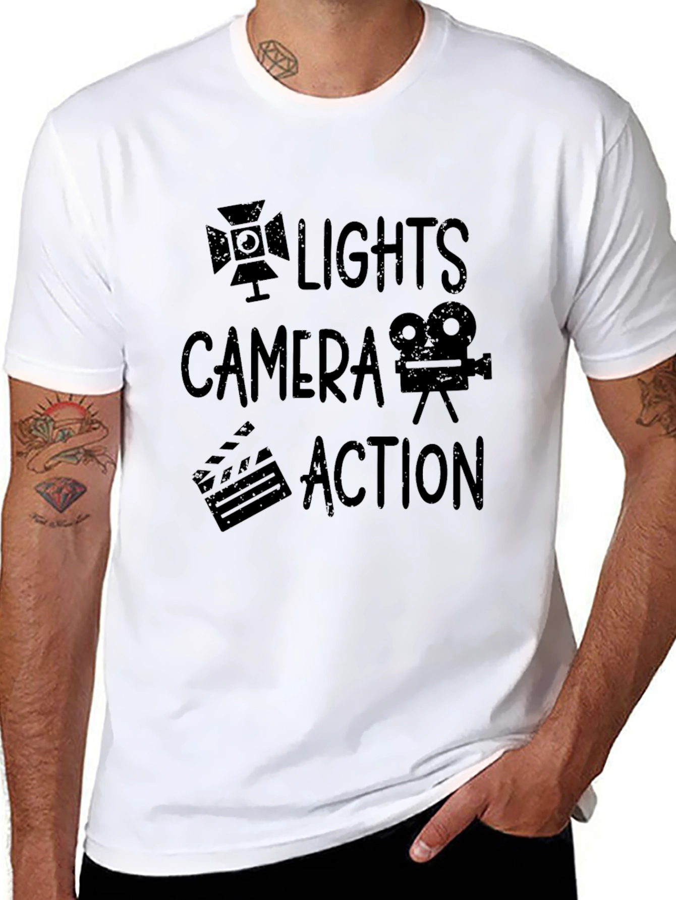 Lights Camera Action Graphic Tee