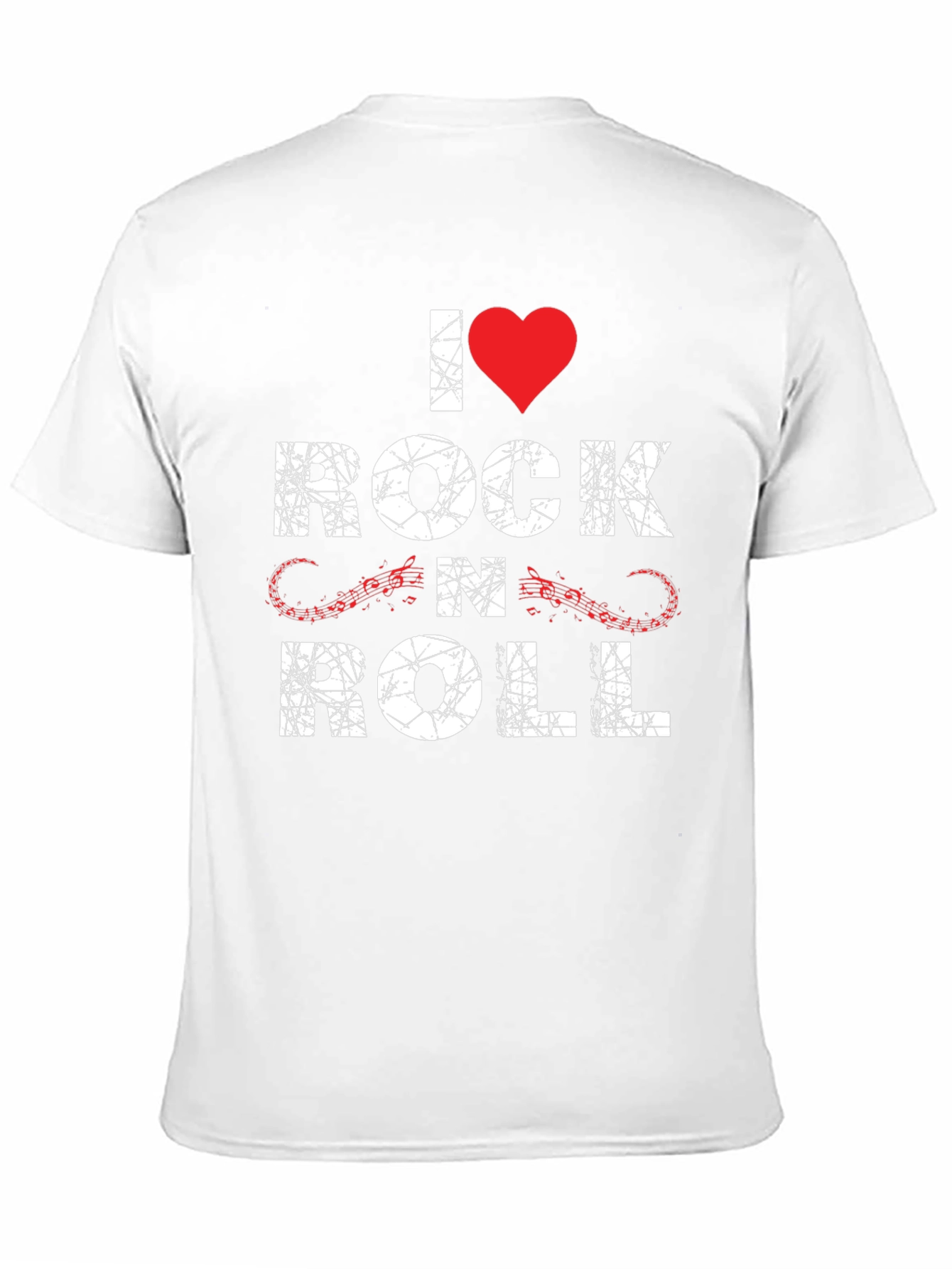 I Heart Rock N Roll Graphic Tee - Black