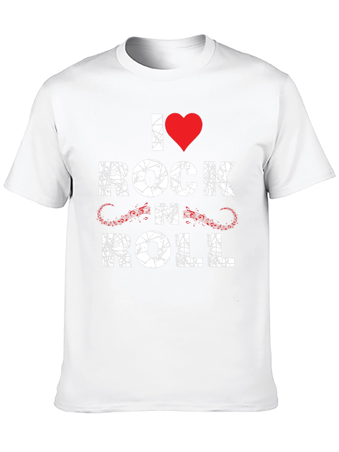 I Heart Rock N Roll Graphic Tee - Black