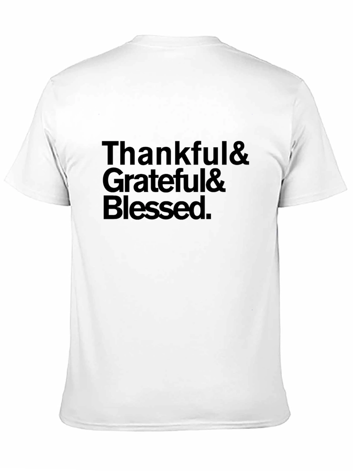 Thankful Grateful Blessed Black T-Shirt