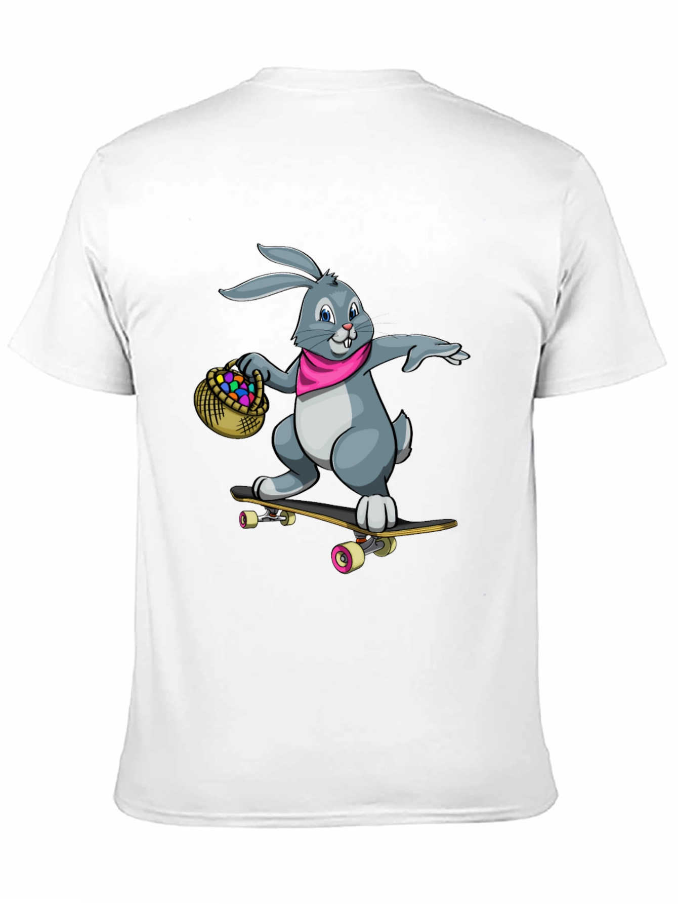 Cool Bunny Skateboarder Graphic Tee
