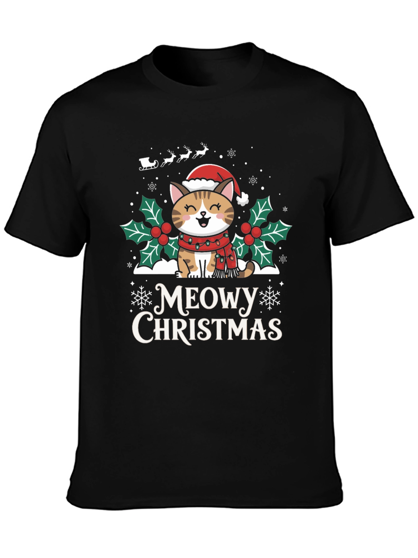 Meowy Christmas T-Shirt