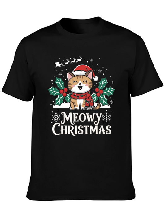 Meowy Christmas T-Shirt