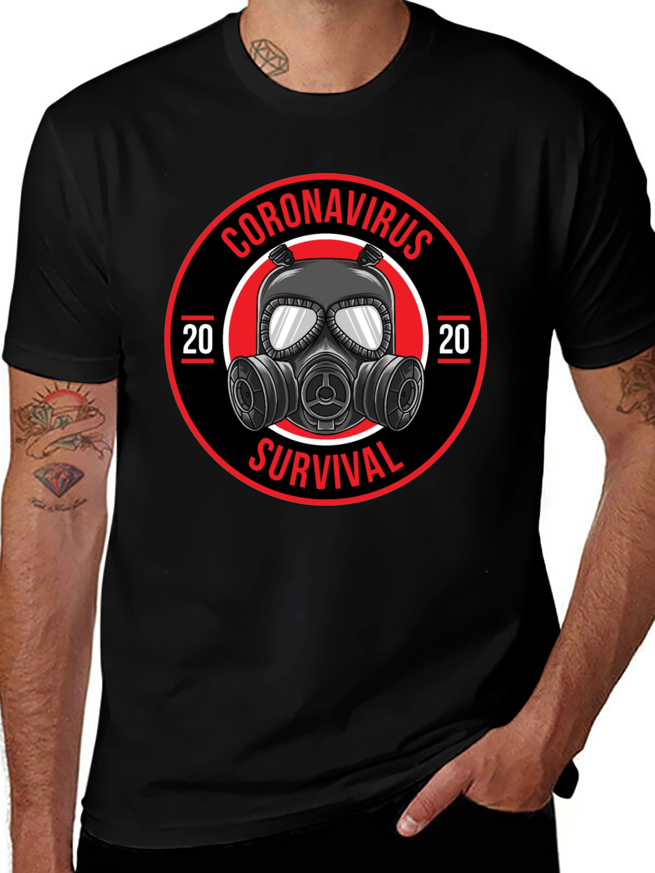 Coronavirus Survival 2020 Black T-Shirt