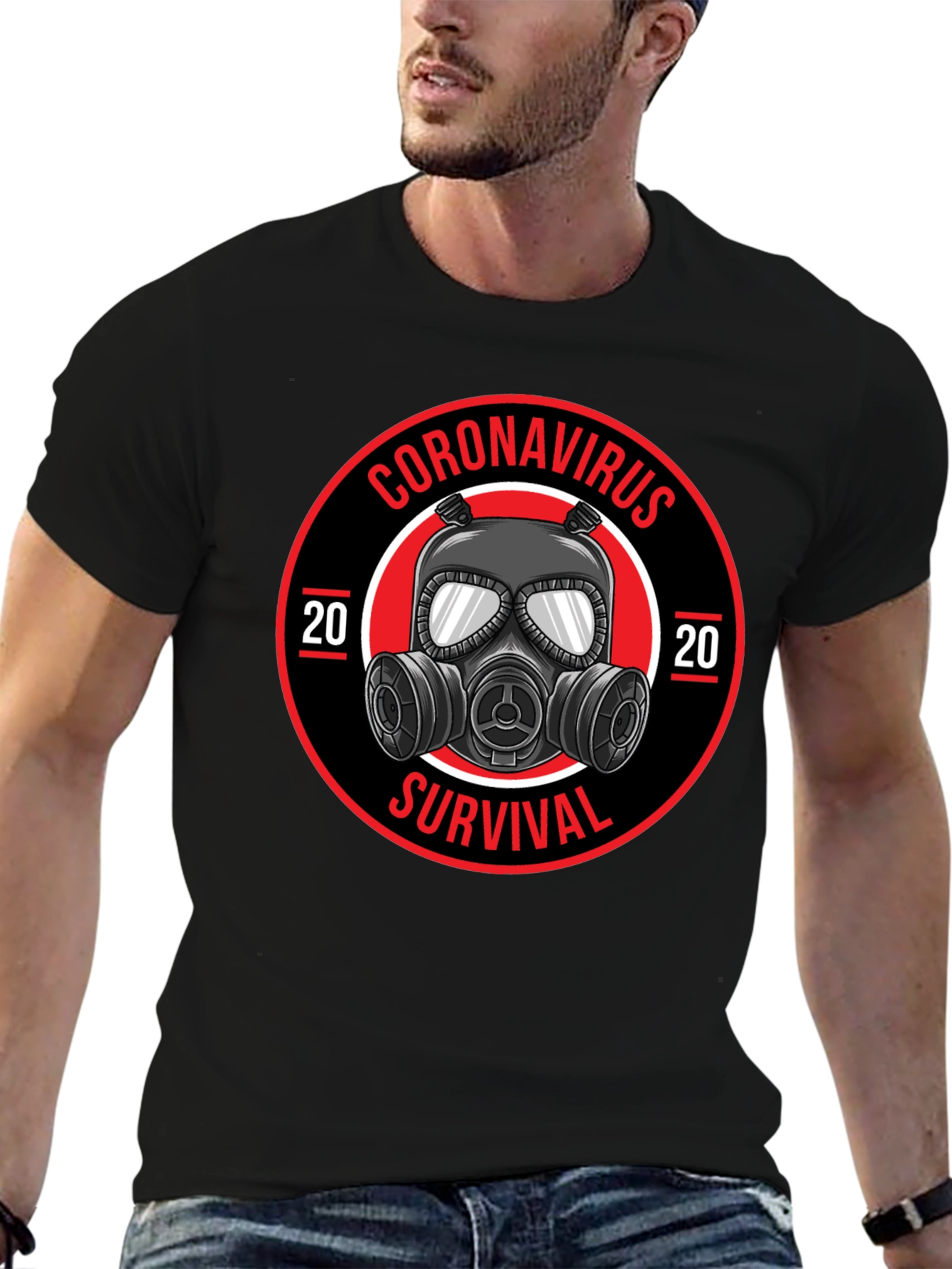 Coronavirus Survival 2020 Black T-Shirt
