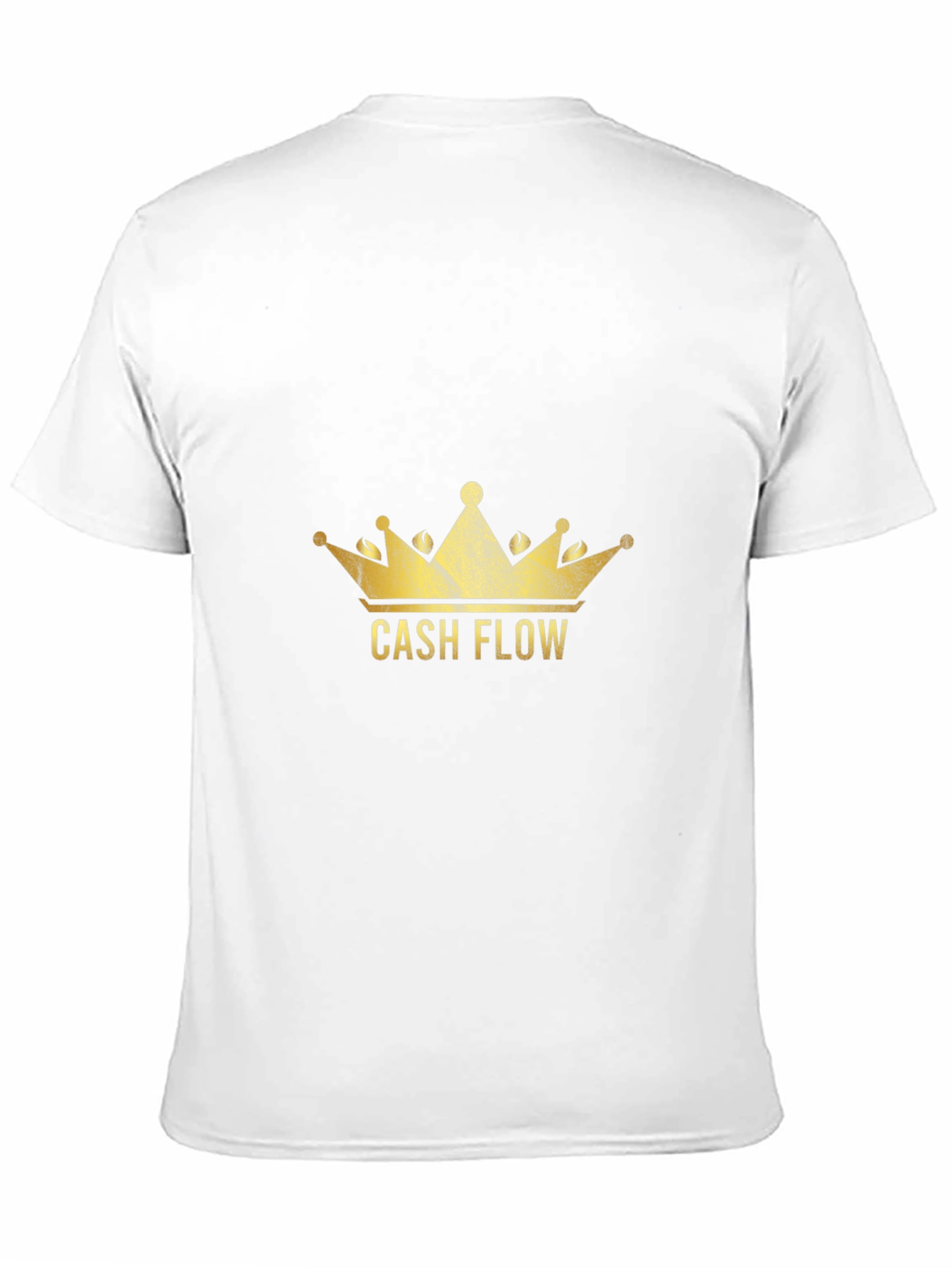 Cash Flow Crown Graphic Tee - Stylish Black T-Shirt