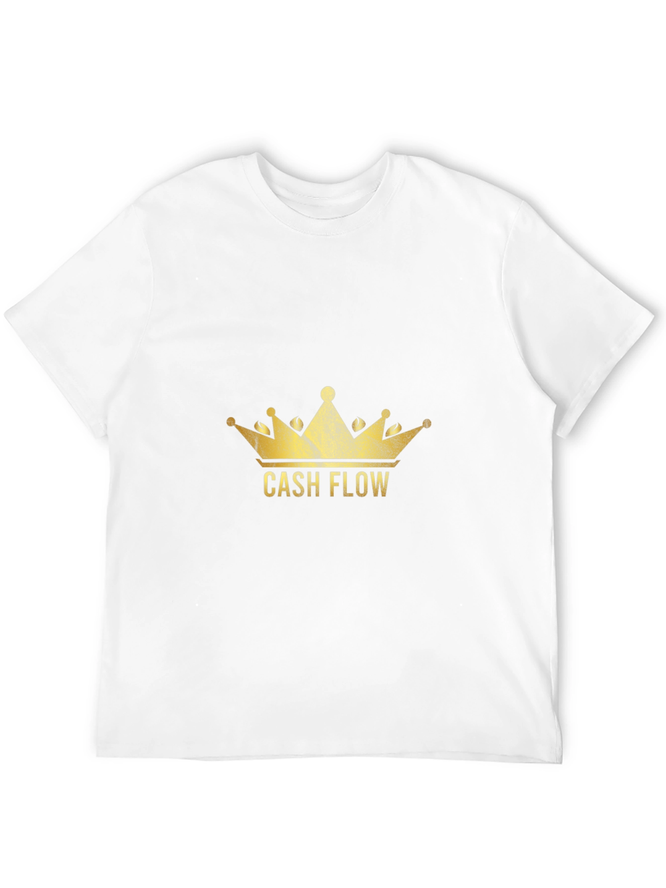 Cash Flow Crown Graphic Tee - Stylish Black T-Shirt