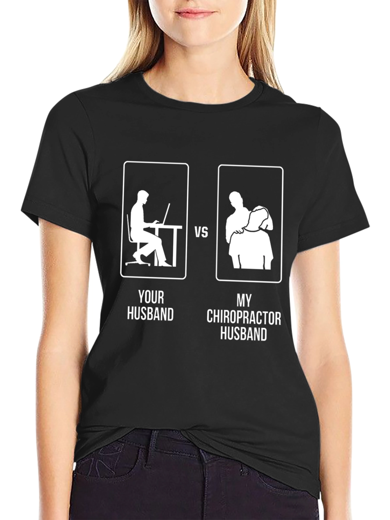 Chiropractor Husband Graphic T-Shirt - Funny Husband Gift