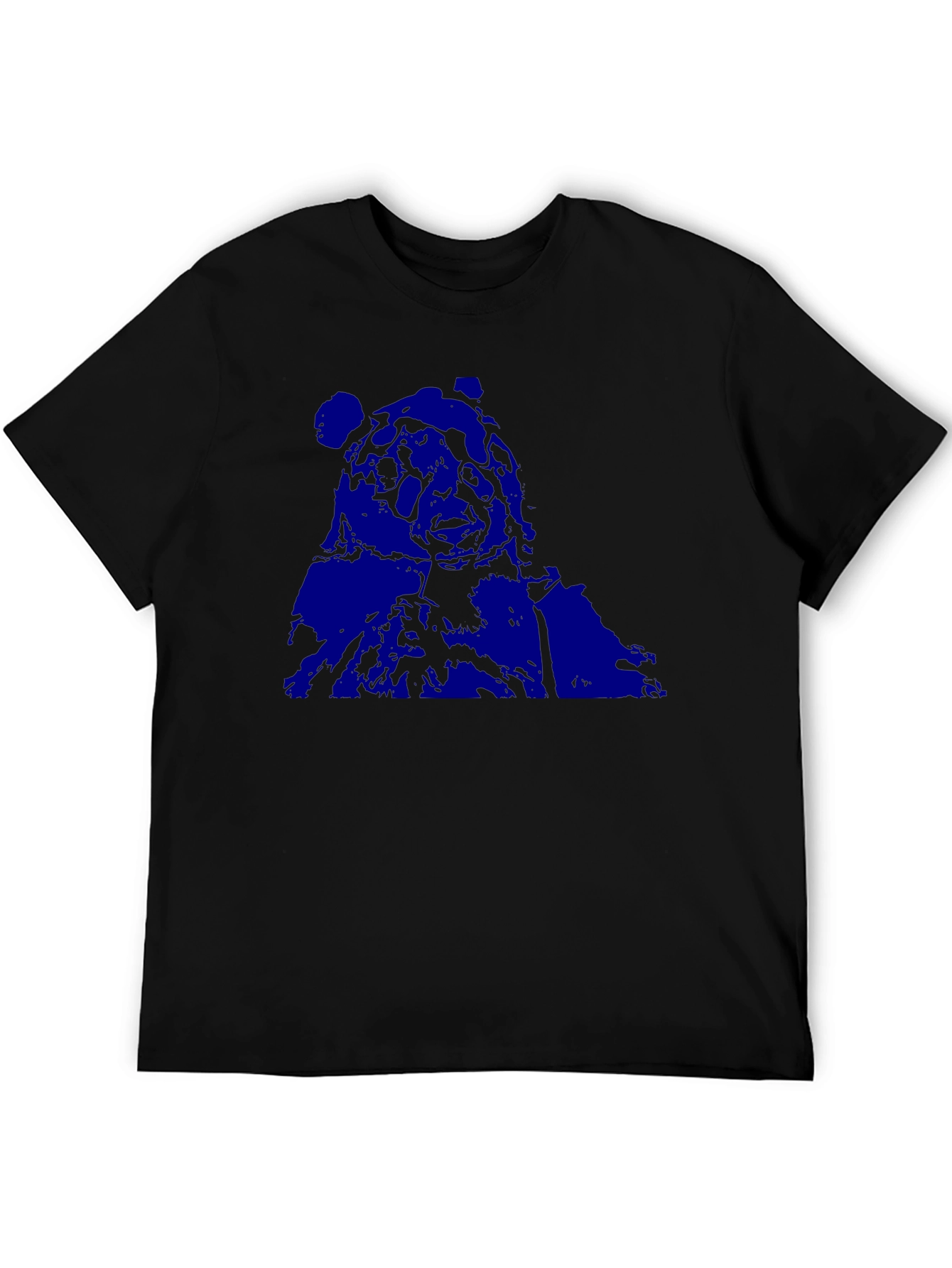 Blue Graphic Tee - Black