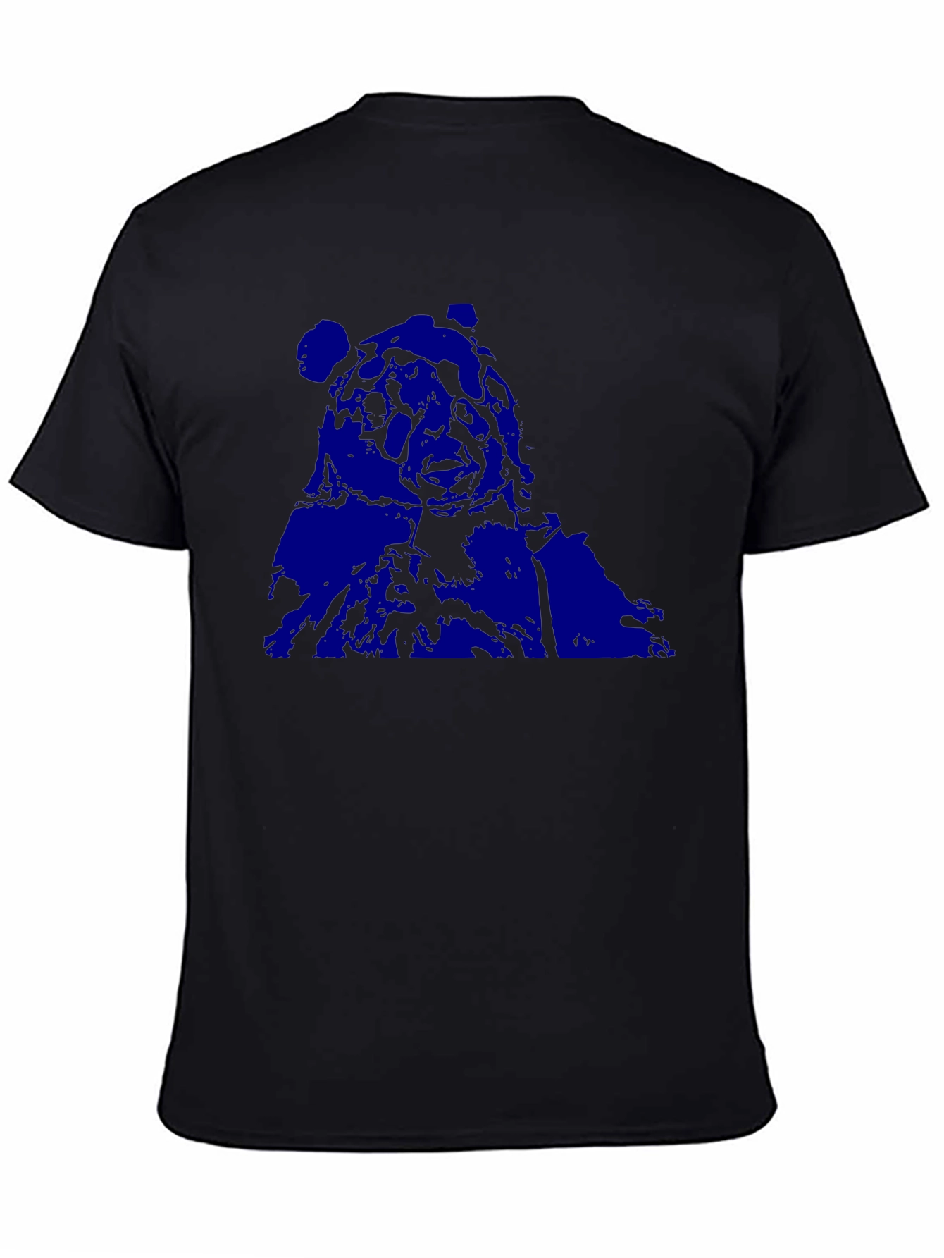 Blue Graphic Tee - Black
