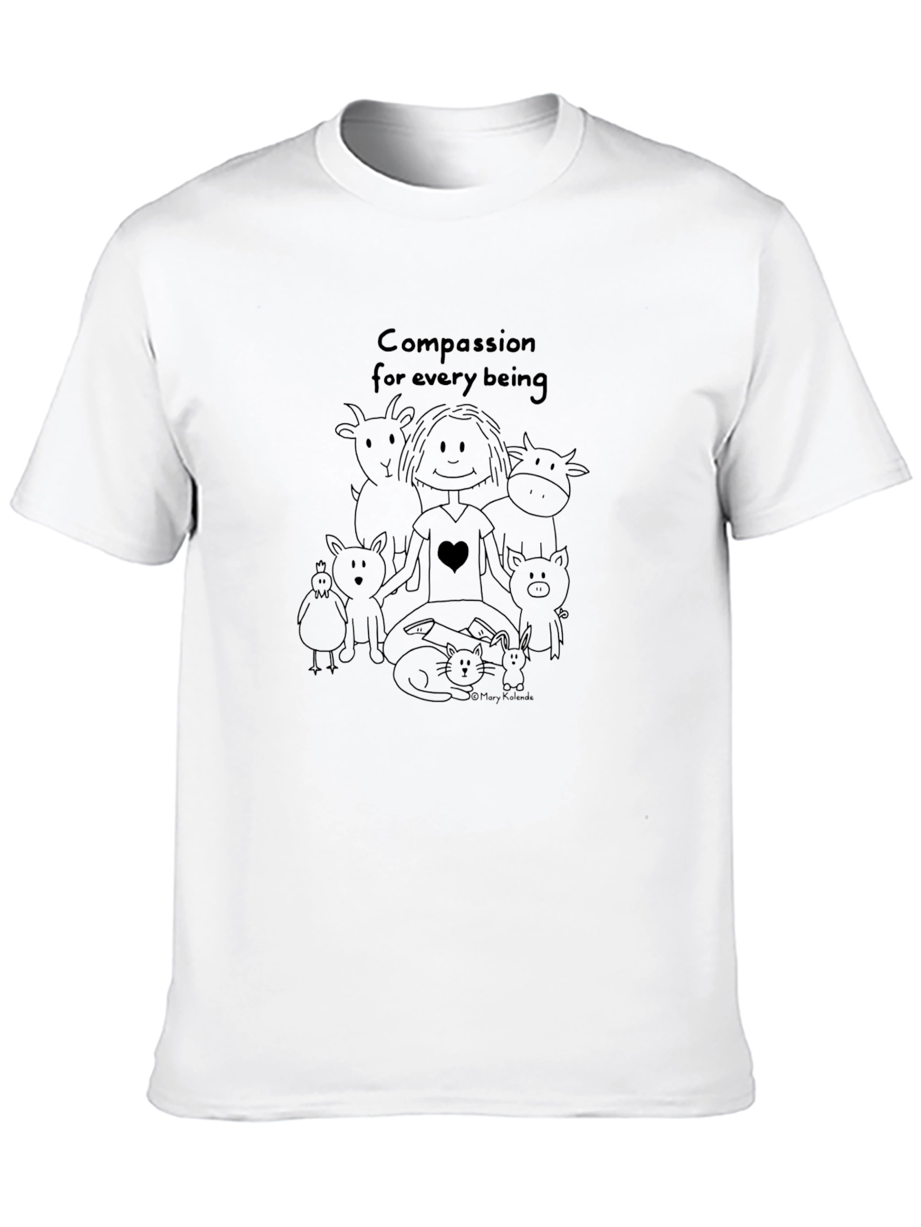 Compassion for Every Being Black T-Shirt
