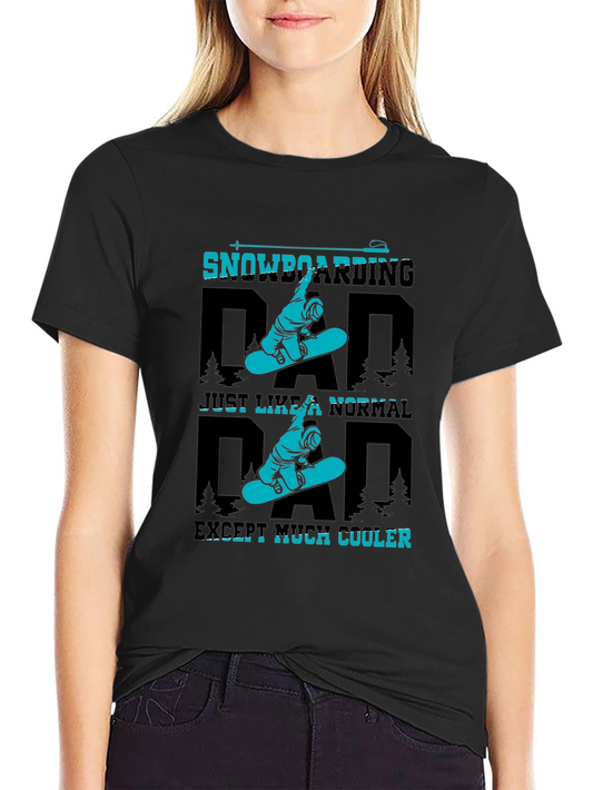 Snowboarding Dad T-Shirt - Cool Fathers Day Gift