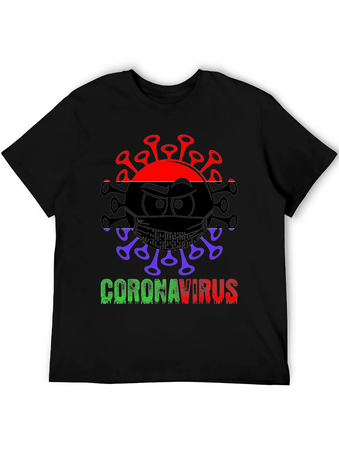 Coronavirus Graphic Tee - Black