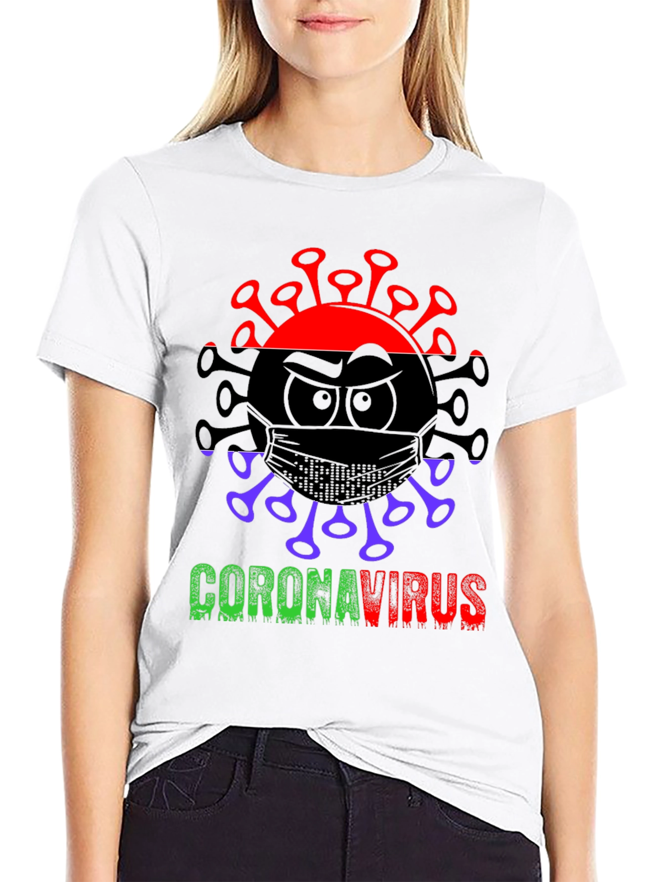Coronavirus Graphic Tee - Black