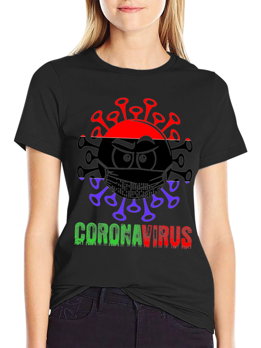 Coronavirus Graphic Tee - Black