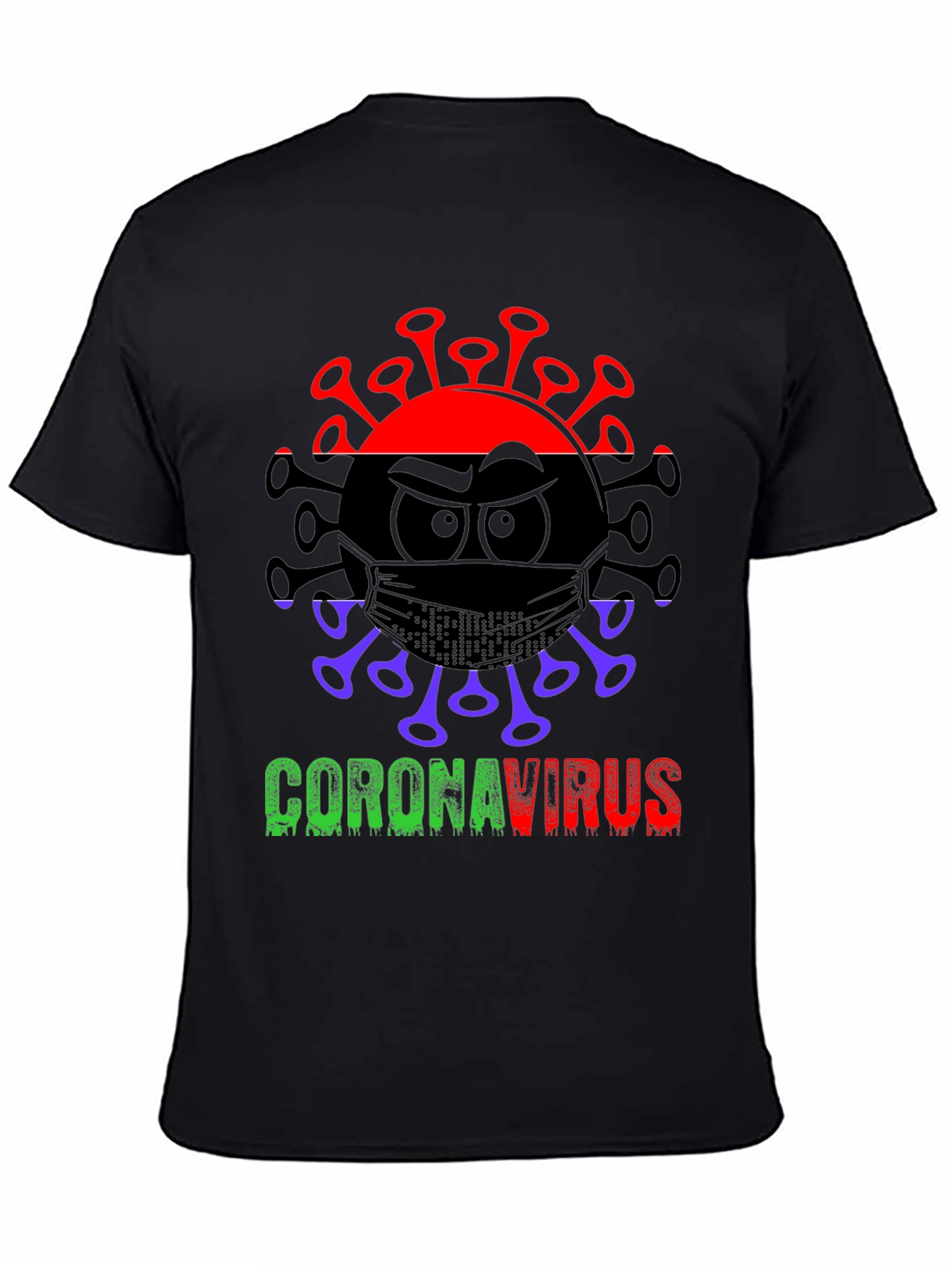 Coronavirus Graphic Tee - Black