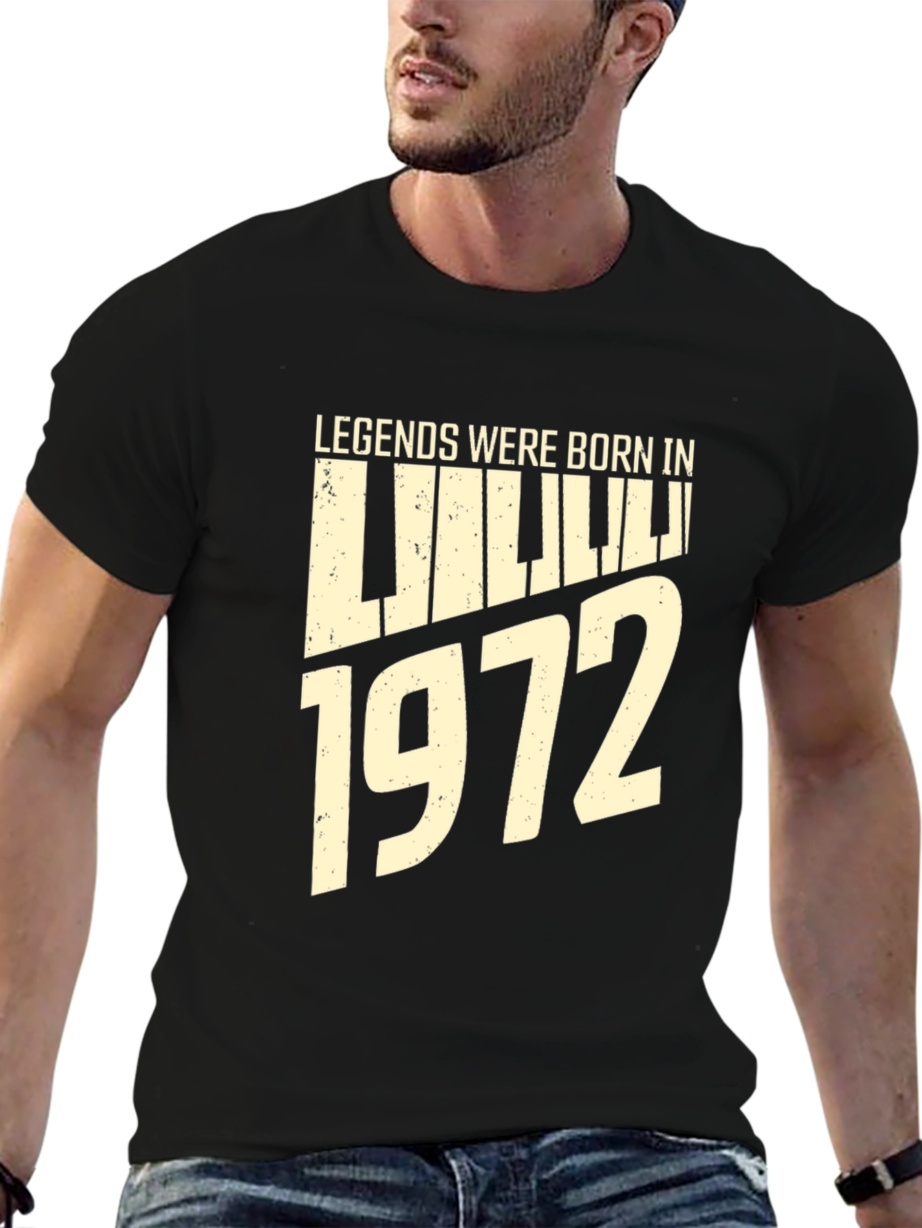 Legends Born In 1972 Piano Keyboard T-Shirt