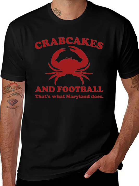Crabcakes & Football Maryland T-Shirt