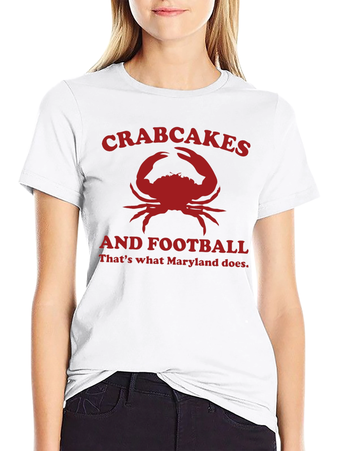 Crabcakes & Football Maryland T-Shirt