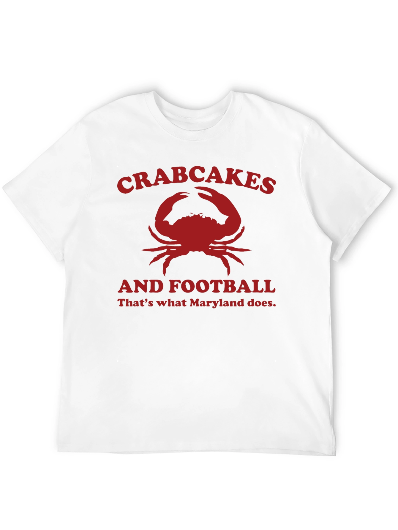 Crabcakes & Football Maryland T-Shirt