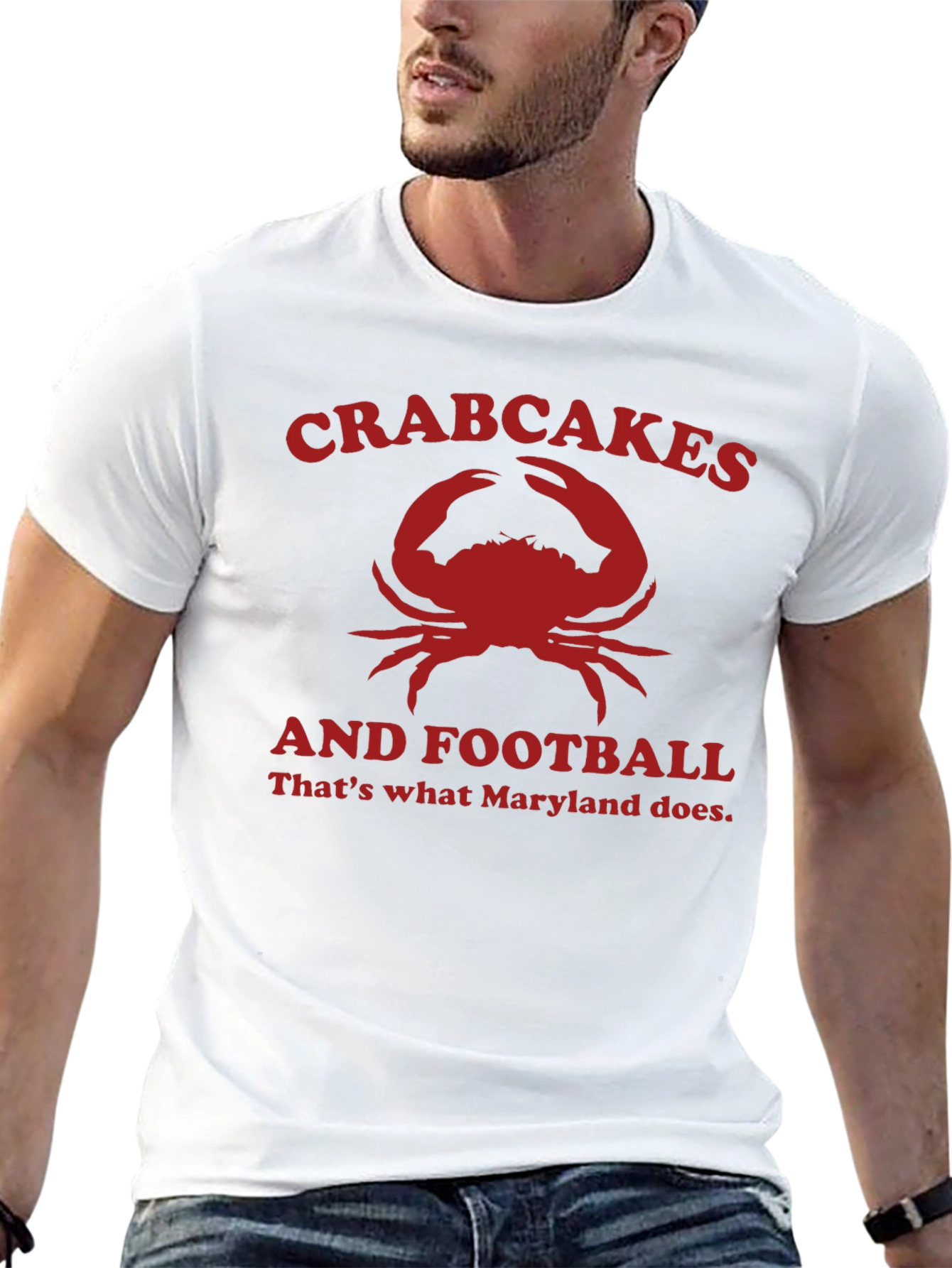 Crabcakes & Football Maryland T-Shirt
