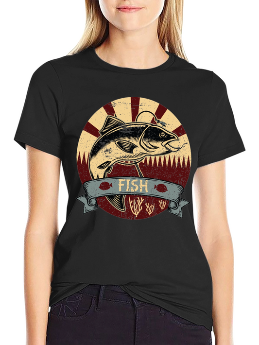 Vintage Fishing T-Shirt - Fish Design