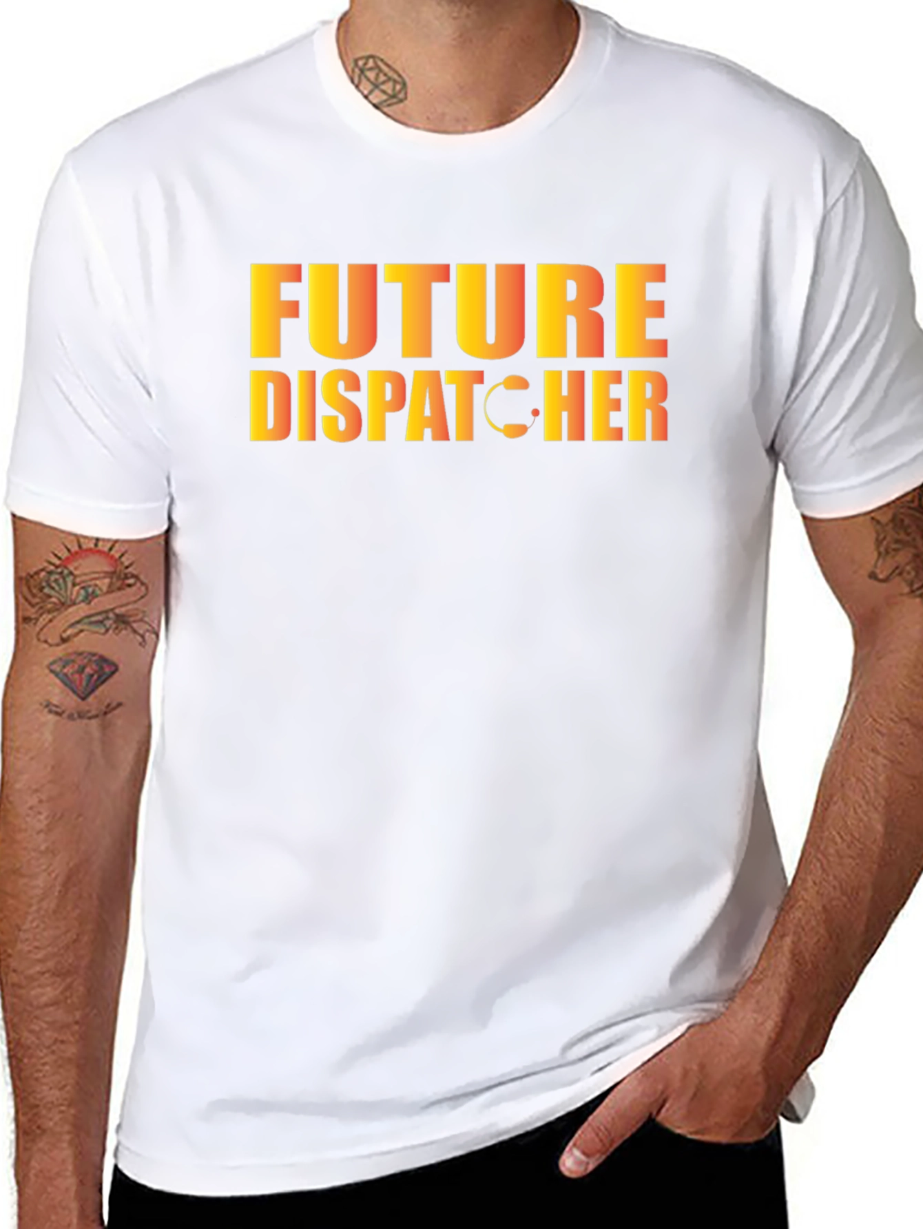 Future Dispatcher T-Shirt - Black Graphic Tee