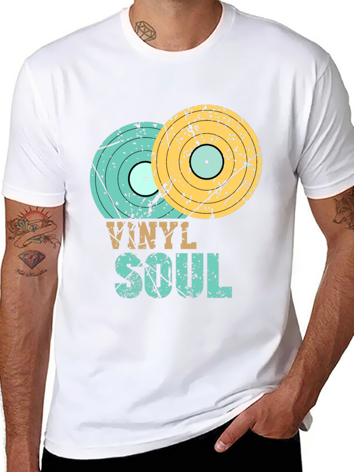 Vinyl Soul Graphic Tee - Retro Music Lover Shirt