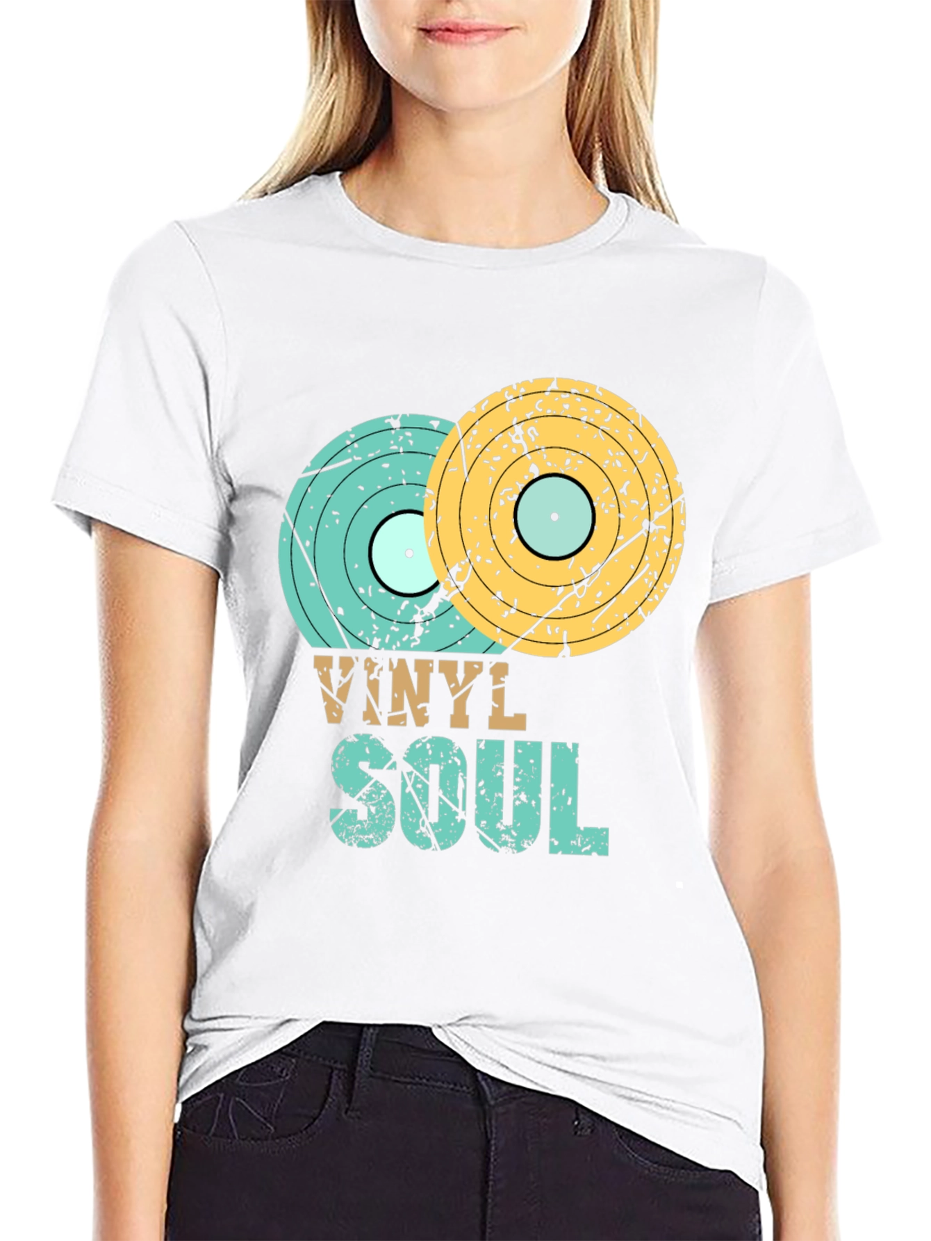 Vinyl Soul Graphic Tee - Retro Music Lover Shirt