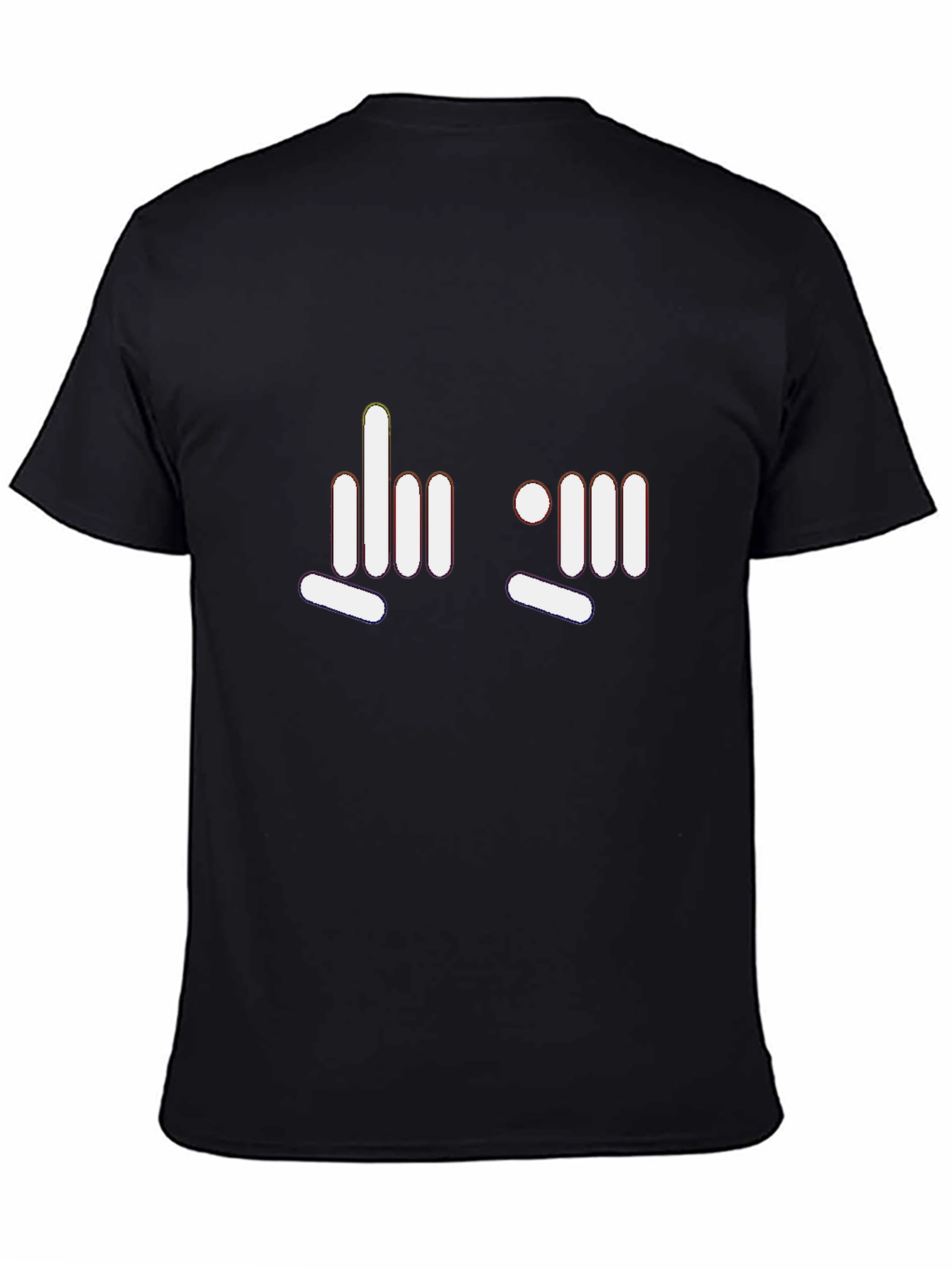 Modern Graphic Tee - Funny Finger Gesture Design
