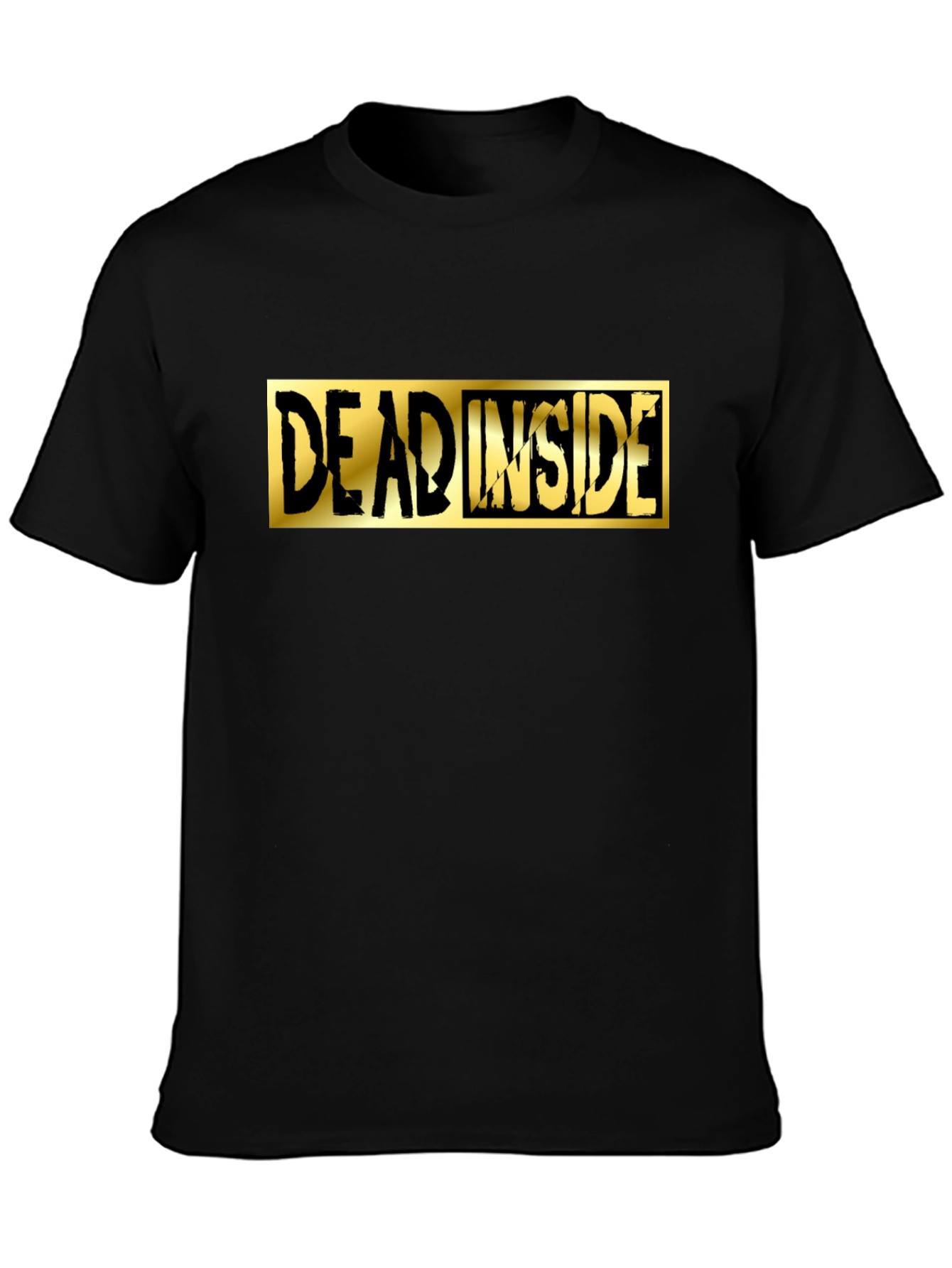 Dead Inside Graphic Tee - Black Cotton Shirt