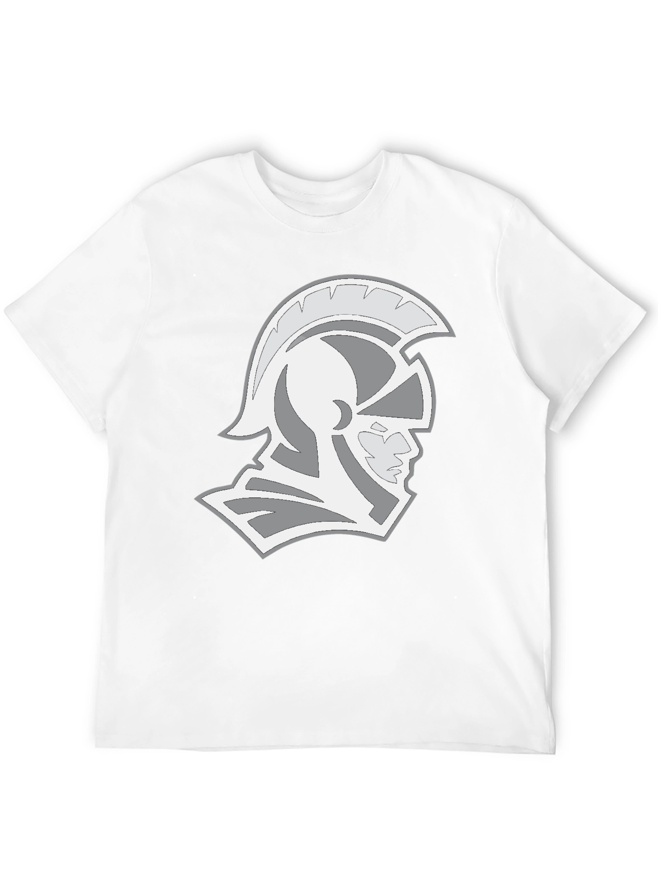 Spartan Helmet Graphic Tee - Black Cotton T-Shirt