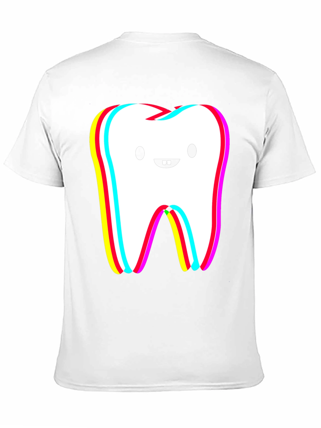 Funny Tooth Graphic Black T-Shirt