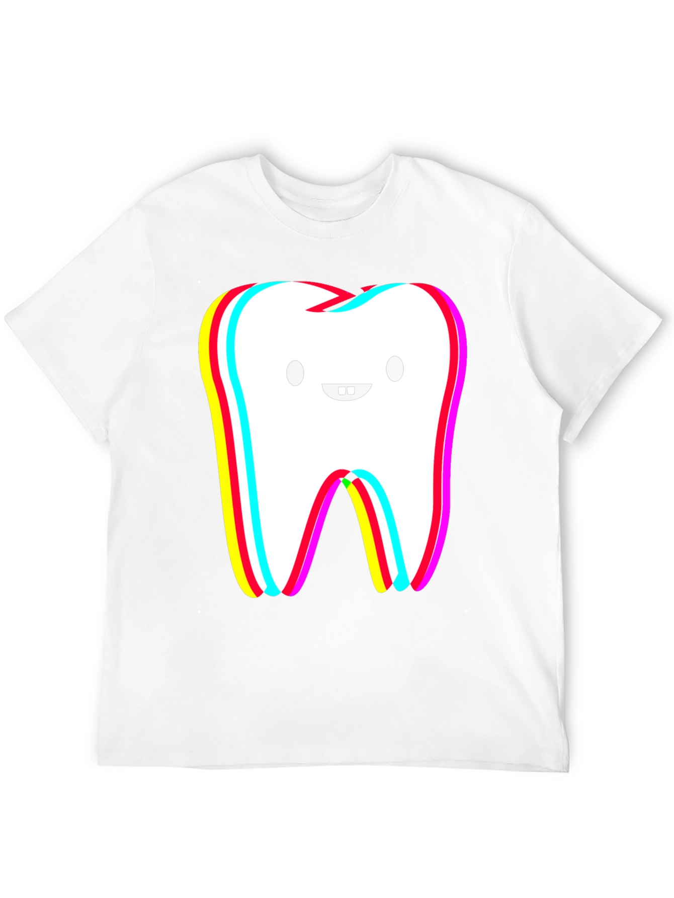 Funny Tooth Graphic Black T-Shirt