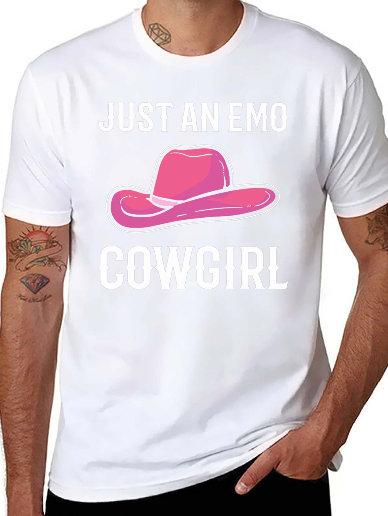 Just an Emo Cowgirl Graphic T-Shirt