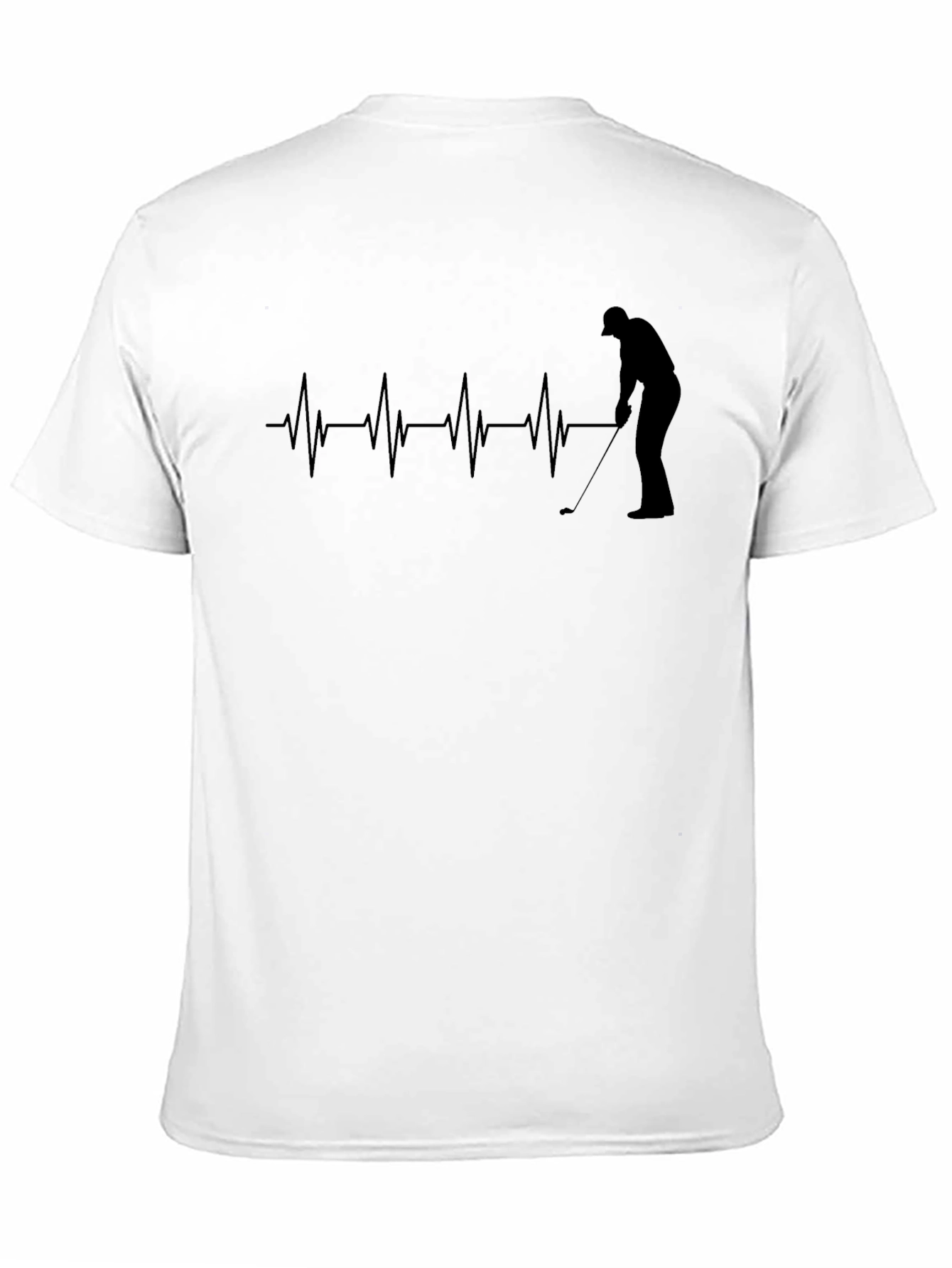 Golf Heartbeat T-Shirt - Golfer Gift