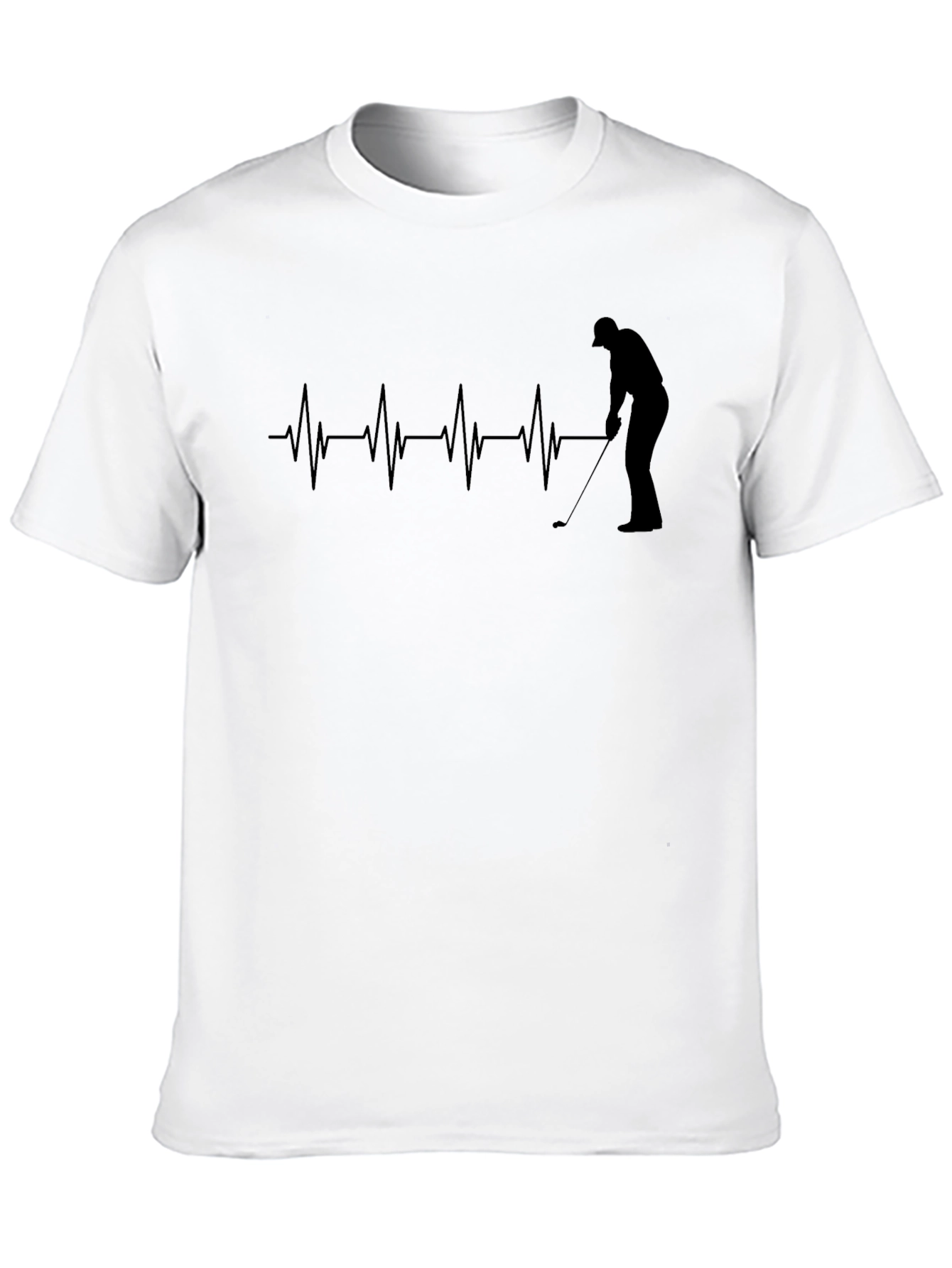 Golf Heartbeat T-Shirt - Golfer Gift
