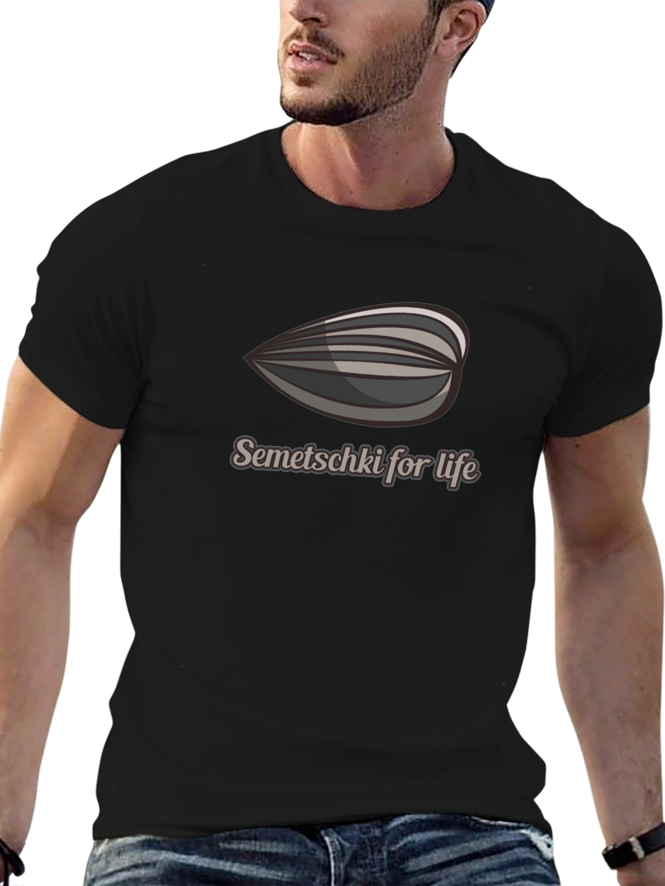 Semetschki For Life Black Graphic Tee