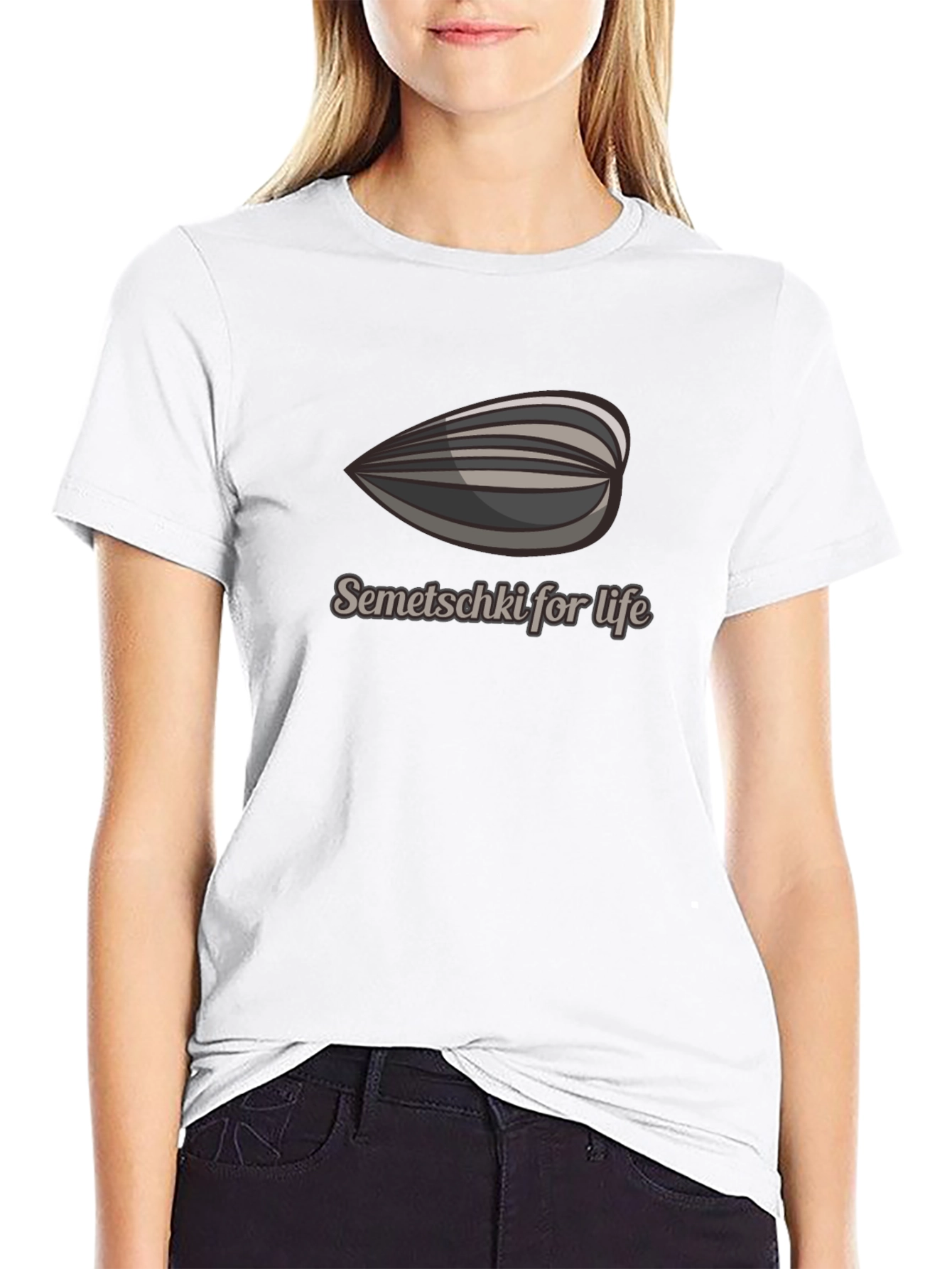 Semetschki For Life Black Graphic Tee