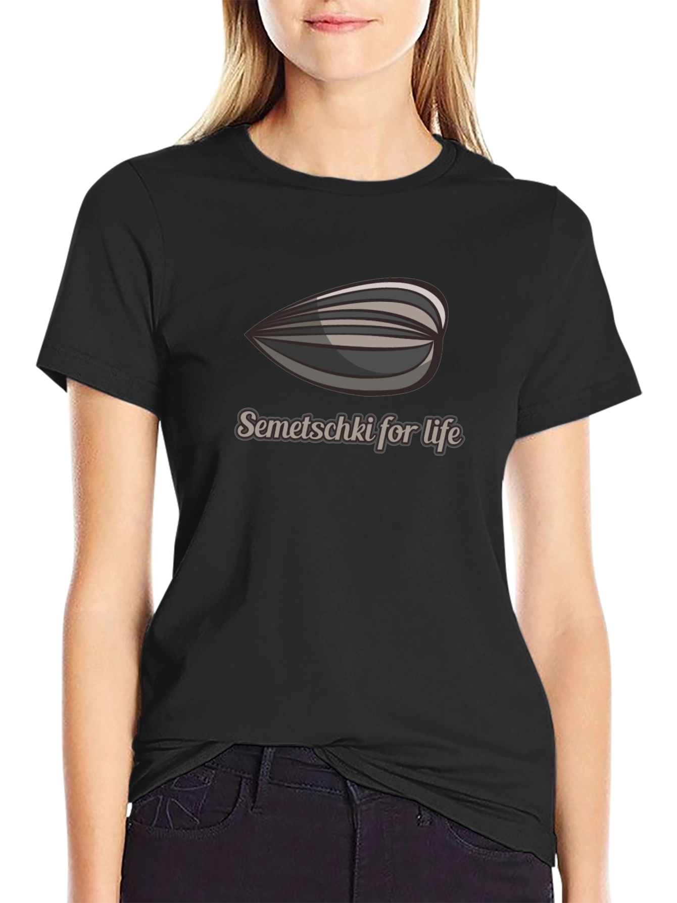 Semetschki For Life Black Graphic Tee